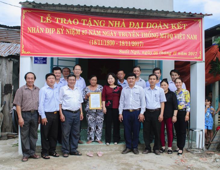 Ấp 4 xã Suối Ngô huyện Tân Châu đơn vị điểm tổ chức ngày hội đại đoàn kết toàn dân tộc
