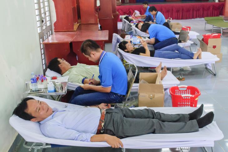 Xã Tân Đông - huyện Tân Châu hưởng ứng chiến dịch “Giọt máu nghĩa tình hè” năm 2019
