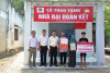 Bàn giao nhà “ Đại đoàn kết” cho hộ dân tộc Chăm có hoàn cảnh khó khăn