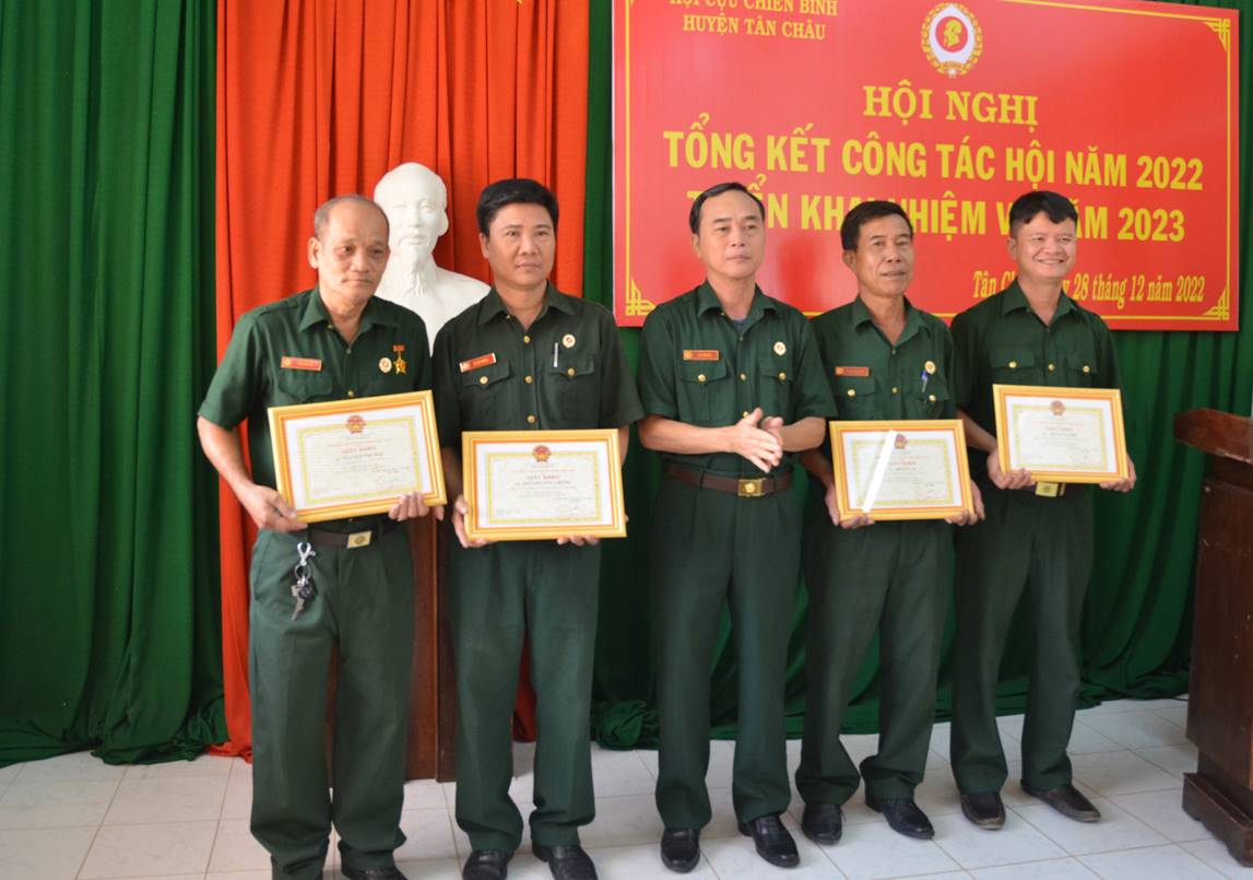 Hội cựu chiến binh huyện Tân Châu tổng kết hoạt động năm 2022
