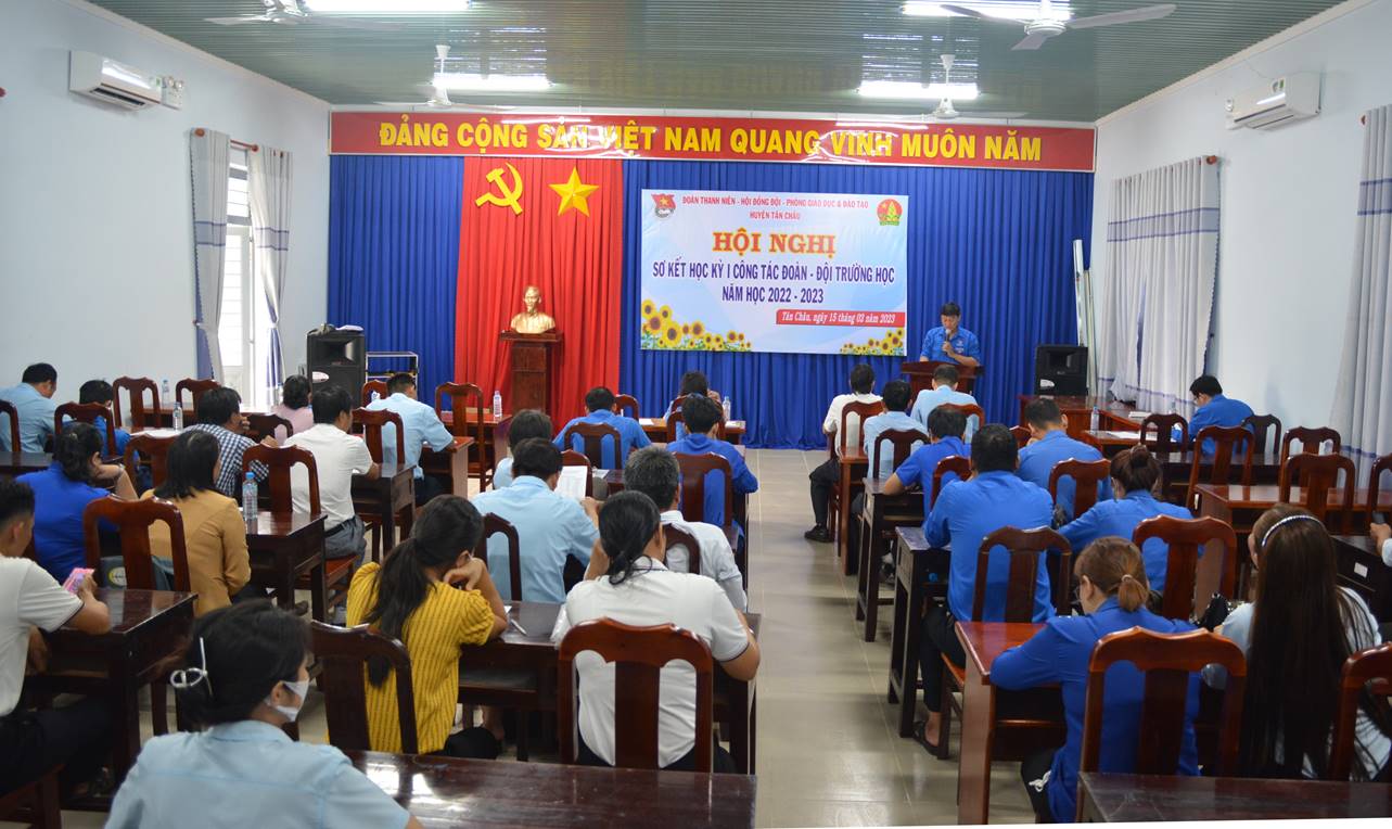 Tân Châu sơ kết công tác Đoàn - Đội trường học năm học 2022 - 2023