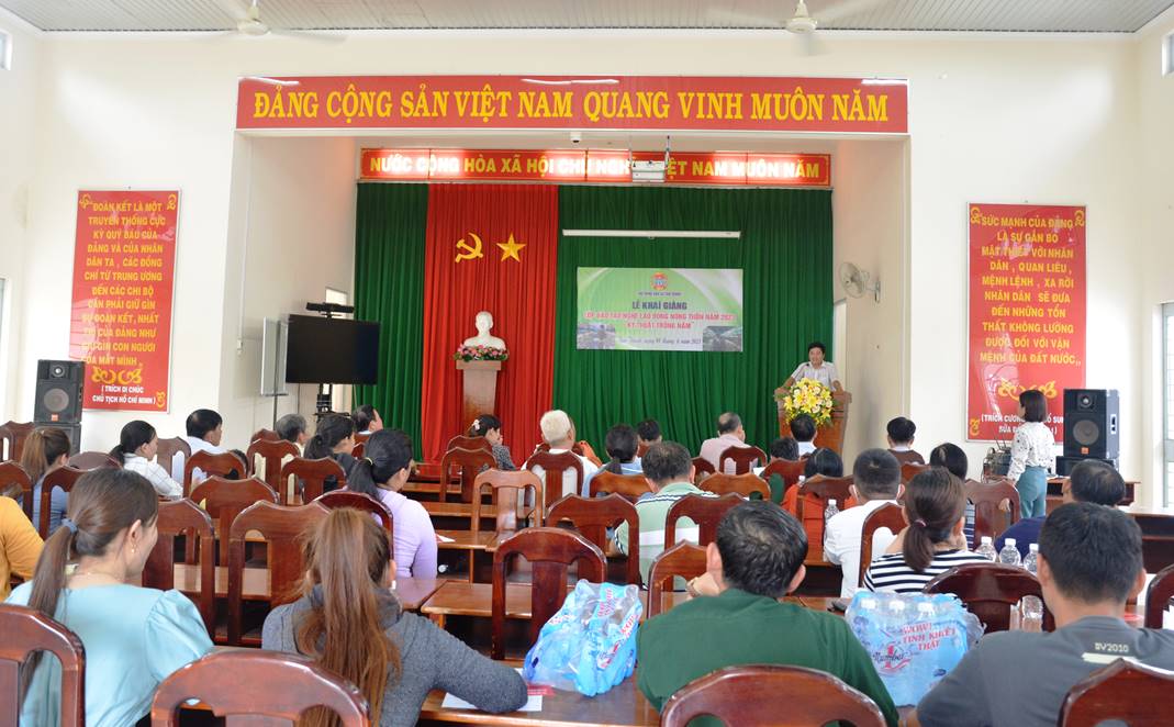 Tân Châu khai giảng lớp dạy nghề cho lao động nông thôn tại xã Tân Thành