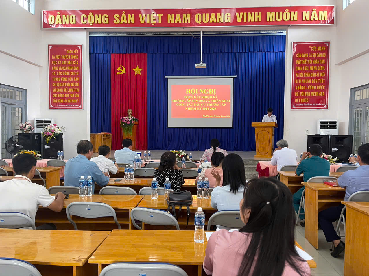 Tân Hà tổ chức hội nghị tổng kết nhiệm kỳ trưởng ấp 2019 – 2024